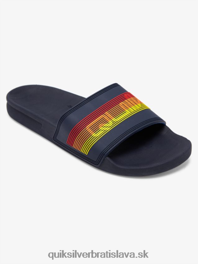 rivi wordmark slide slider sandále Quiksilver muži B80HXR691 modrá 2