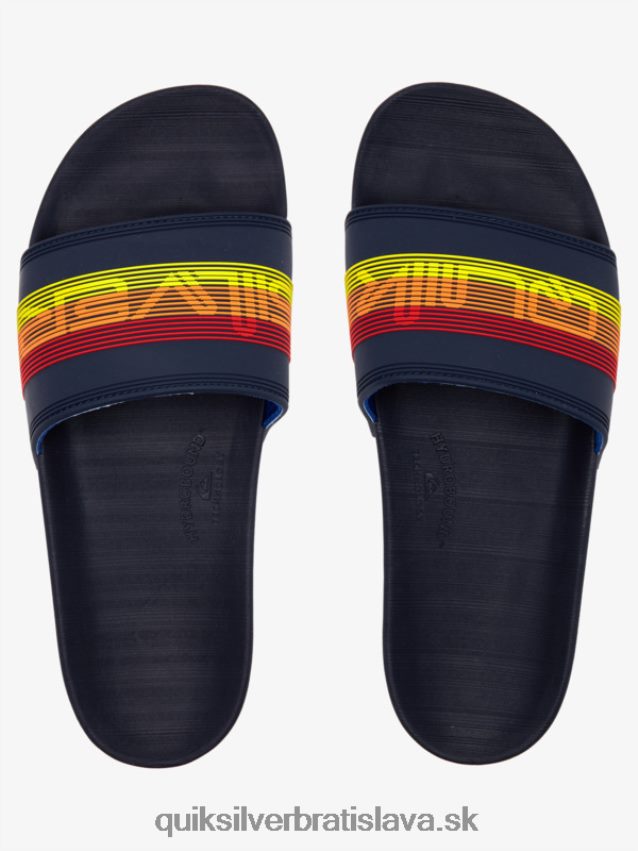 rivi wordmark slide slider sandále Quiksilver muži B80HXR691 modrá 2