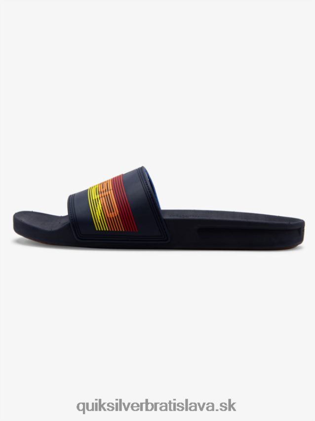 rivi wordmark slide slider sandále Quiksilver muži B80HXR691 modrá 2