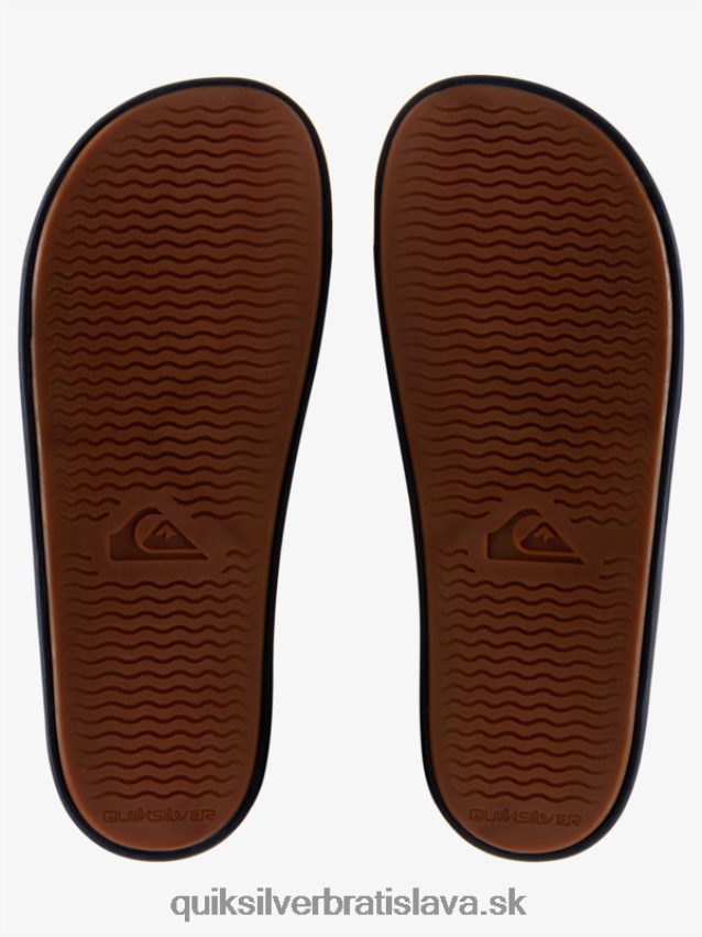 rivi wordmark slide slider sandále Quiksilver muži B80HXR691 modrá 2
