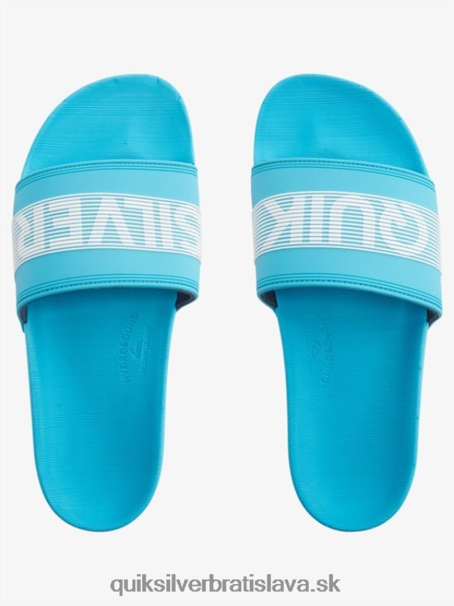rivi wordmark slide slider sandále Quiksilver muži B80HXR692 modrá 1