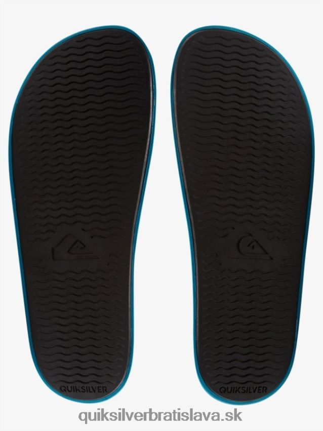 rivi wordmark slide slider sandále Quiksilver muži B80HXR692 modrá 1