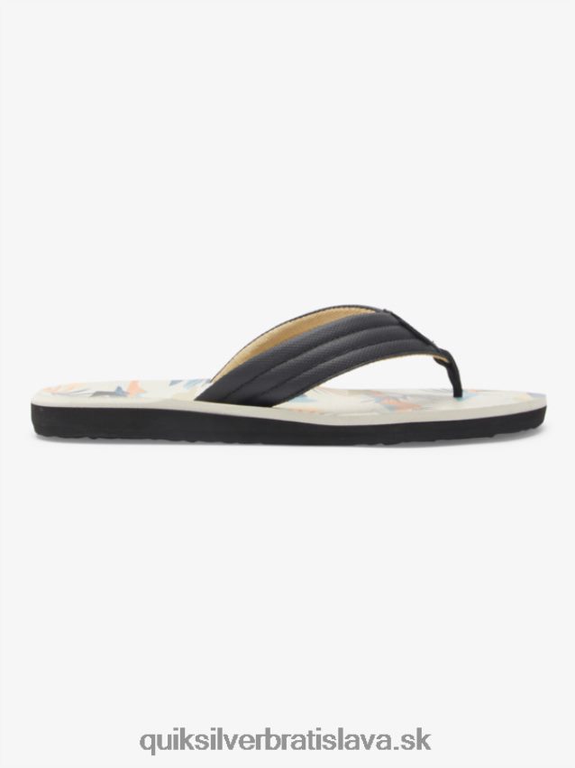sandále carver print Quiksilver muži B80HXR612 čierna/biela/modrá