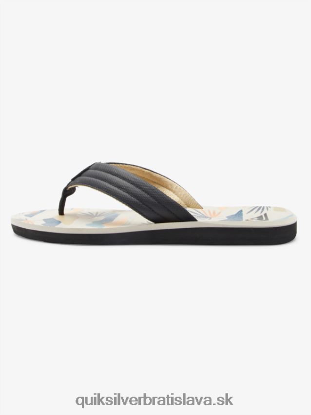 sandále carver print Quiksilver muži B80HXR612 čierna/biela/modrá