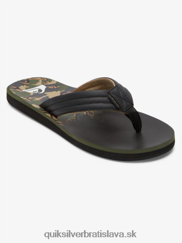 sandále carver print Quiksilver muži B80HXR613 zelená 1