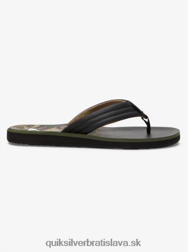 sandále carver print Quiksilver muži B80HXR613 zelená 1