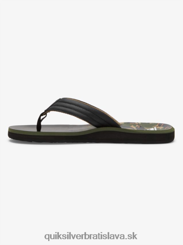 sandále carver print Quiksilver muži B80HXR613 zelená 1