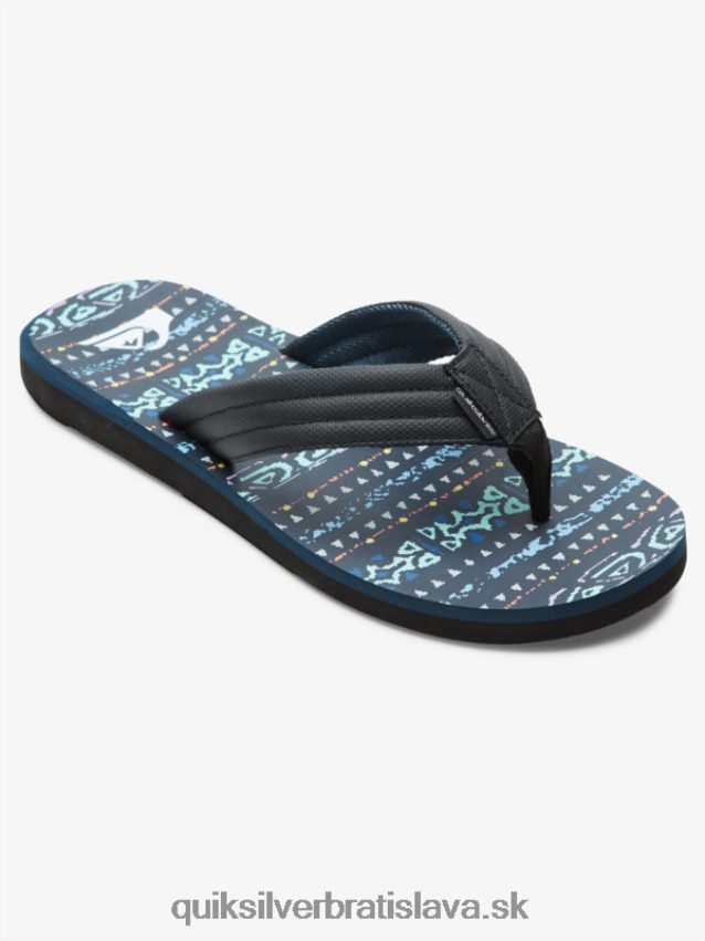 sandále carver print Quiksilver muži B80HXR616 modrá/čierna