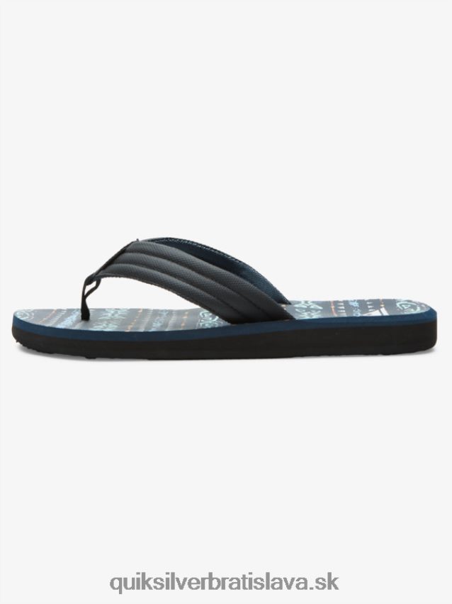 sandále carver print Quiksilver muži B80HXR616 modrá/čierna