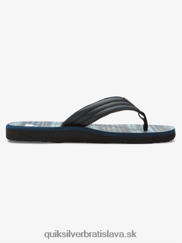 sandále carver print Quiksilver muži B80HXR616 modrá/čierna