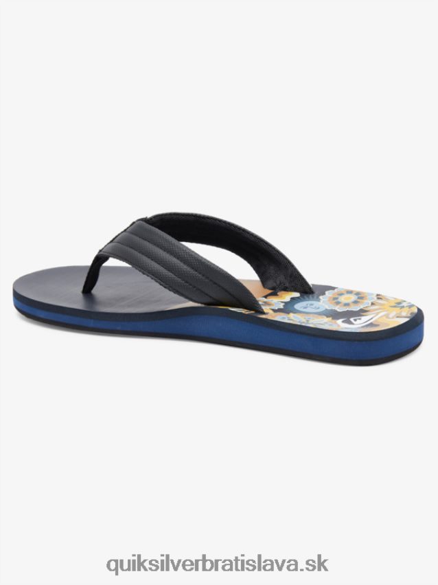 sandále carver print Quiksilver muži B80HXR617 hnedá 1