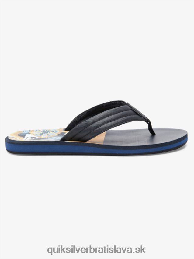 sandále carver print Quiksilver muži B80HXR617 hnedá 1