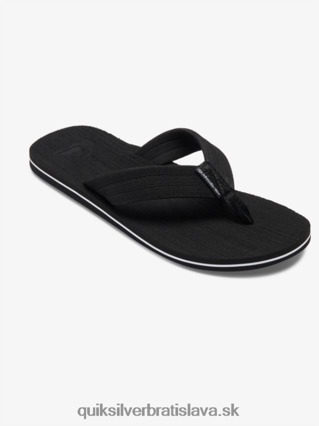 sandále molokai Layback Quiksilver muži B80HXR1249 čierna biela