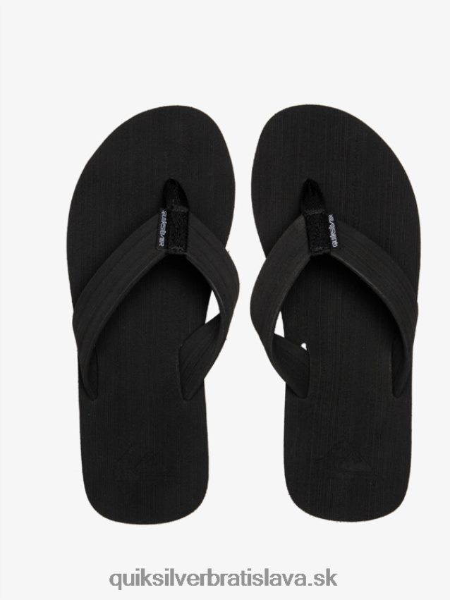 sandále molokai Layback Quiksilver muži B80HXR1249 čierna biela