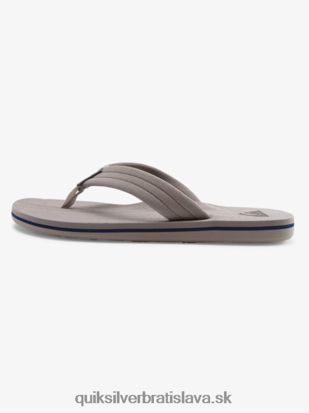 sandále molokai Layback Quiksilver muži B80HXR1250 šedá/biela