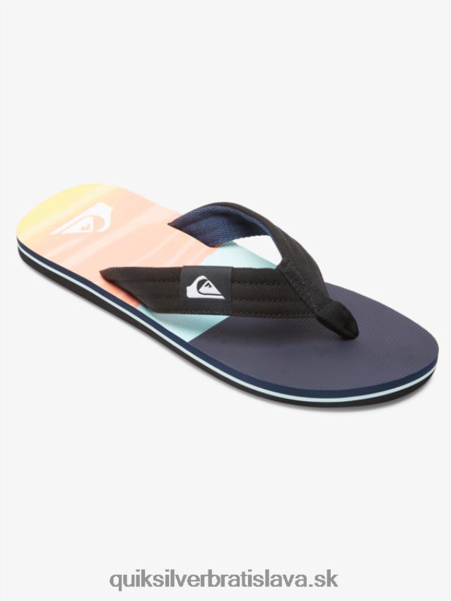 sandále molokai Layback Quiksilver muži B80HXR1832 čierna/modrá