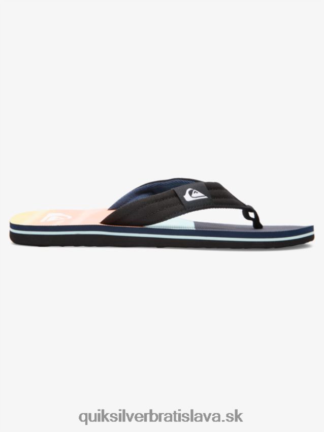 sandále molokai Layback Quiksilver muži B80HXR1832 čierna/modrá