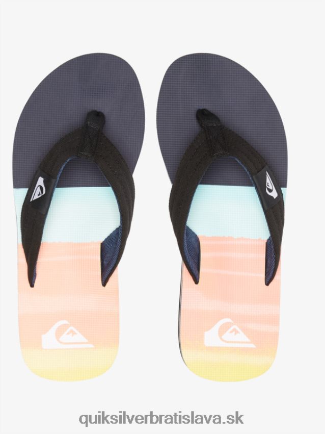 sandále molokai Layback Quiksilver muži B80HXR1832 čierna/modrá