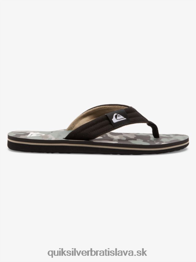 sandále molokai Layback Quiksilver muži B80HXR491 čierna/zelená