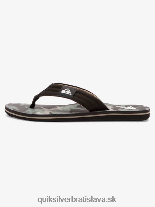 sandále molokai Layback Quiksilver muži B80HXR491 čierna/zelená