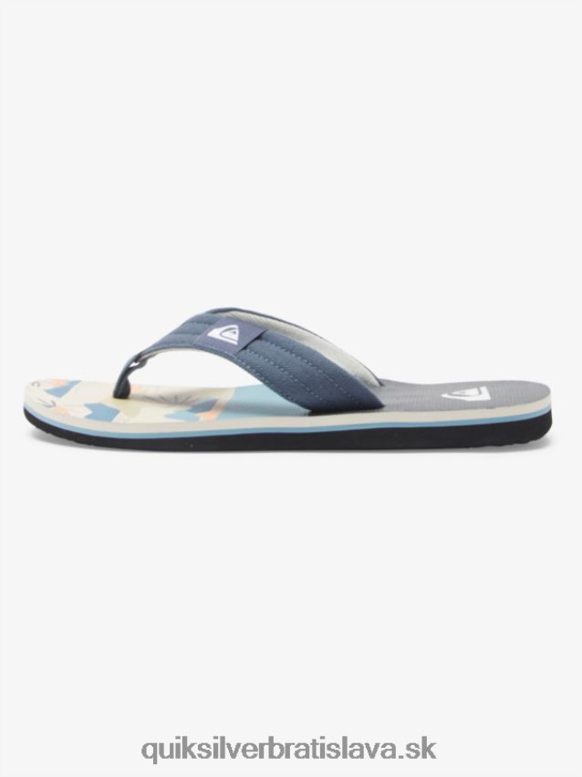 sandále molokai Layback Quiksilver muži B80HXR494 šedá/biela