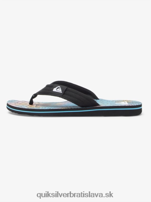 sandále molokai Layback Quiksilver muži B80HXR495 čierna/ružová/modrá