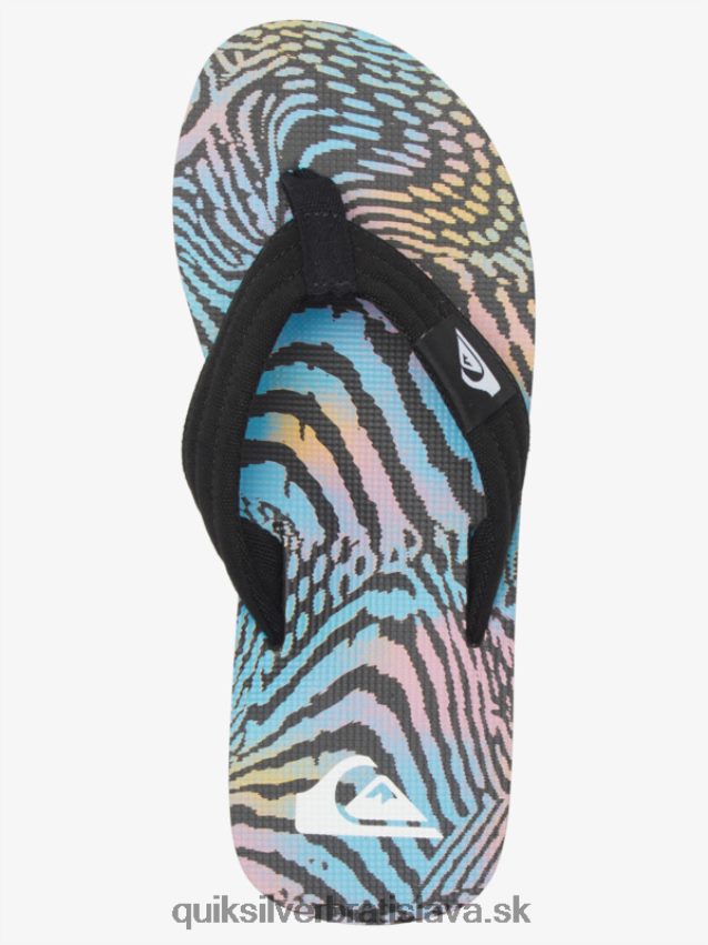 sandále molokai Layback Quiksilver muži B80HXR495 čierna/ružová/modrá