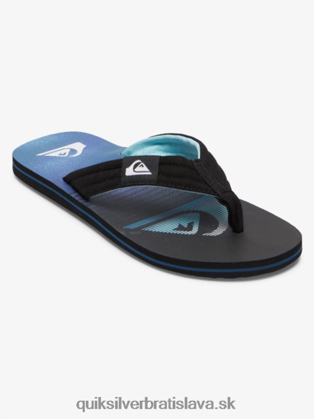 sandále molokai Layback Quiksilver muži B80HXR496 čierna/zelená/modrá