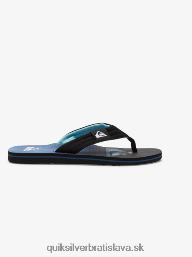 sandále molokai Layback Quiksilver muži B80HXR496 čierna/zelená/modrá