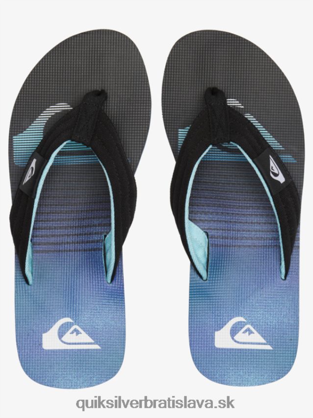 sandále molokai Layback Quiksilver muži B80HXR496 čierna/zelená/modrá