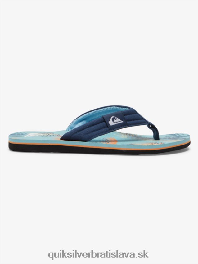 sandále molokai Layback Quiksilver muži B80HXR498 modrá/čierna/žltá
