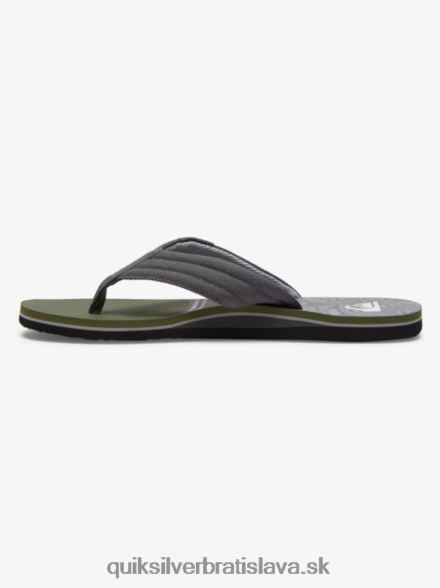 sandále molokai Layback Quiksilver muži B80HXR499 čierna/zelená/šedá