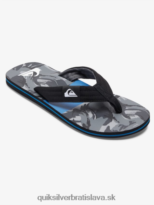 sandále molokai Layback Quiksilver muži B80HXR500 čierna/sivá