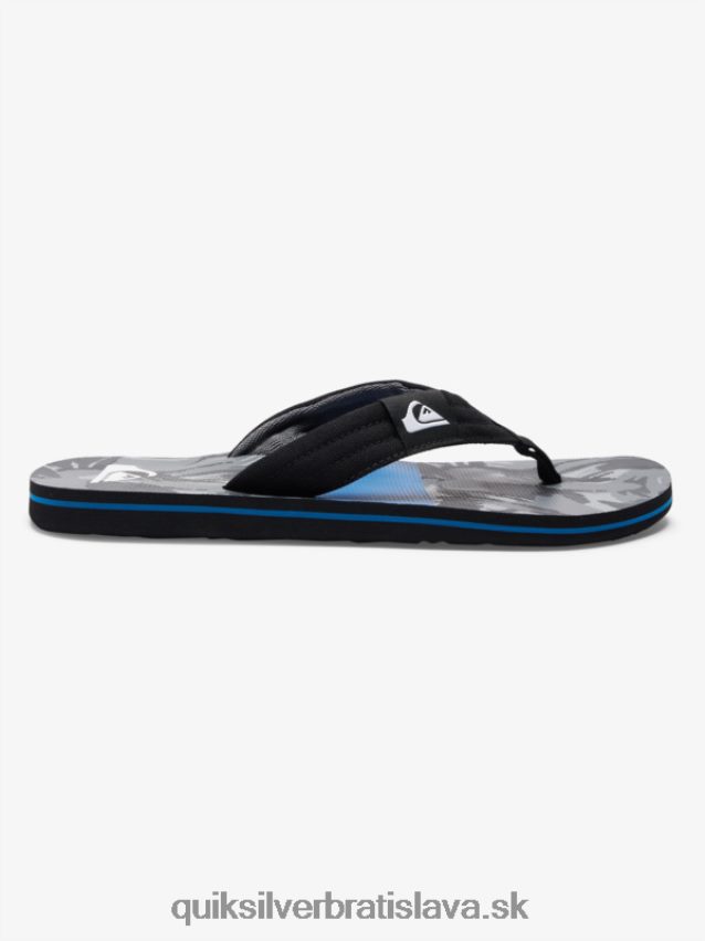 sandále molokai Layback Quiksilver muži B80HXR500 čierna/sivá