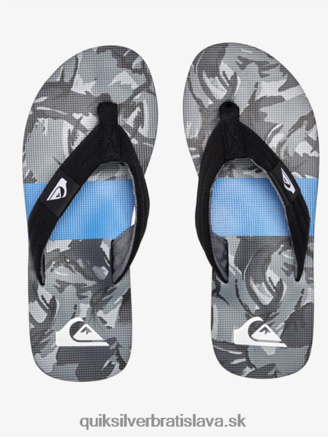 sandále molokai Layback Quiksilver muži B80HXR500 čierna/sivá