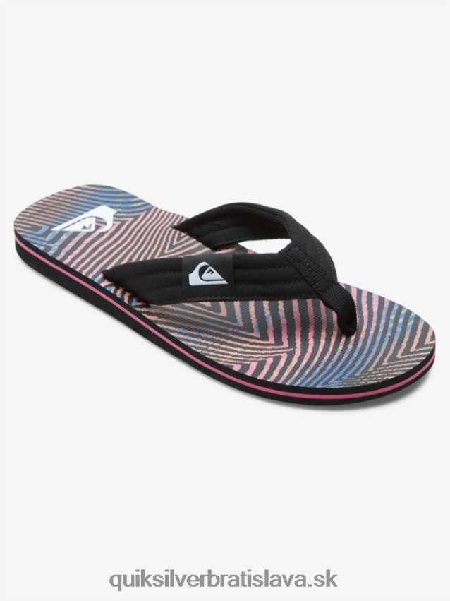 sandále molokai Layback Quiksilver muži B80HXR502 čierna/oranžová/sivá