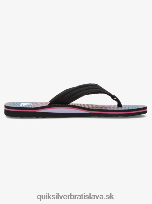 sandále molokai Layback Quiksilver muži B80HXR502 čierna/oranžová/sivá