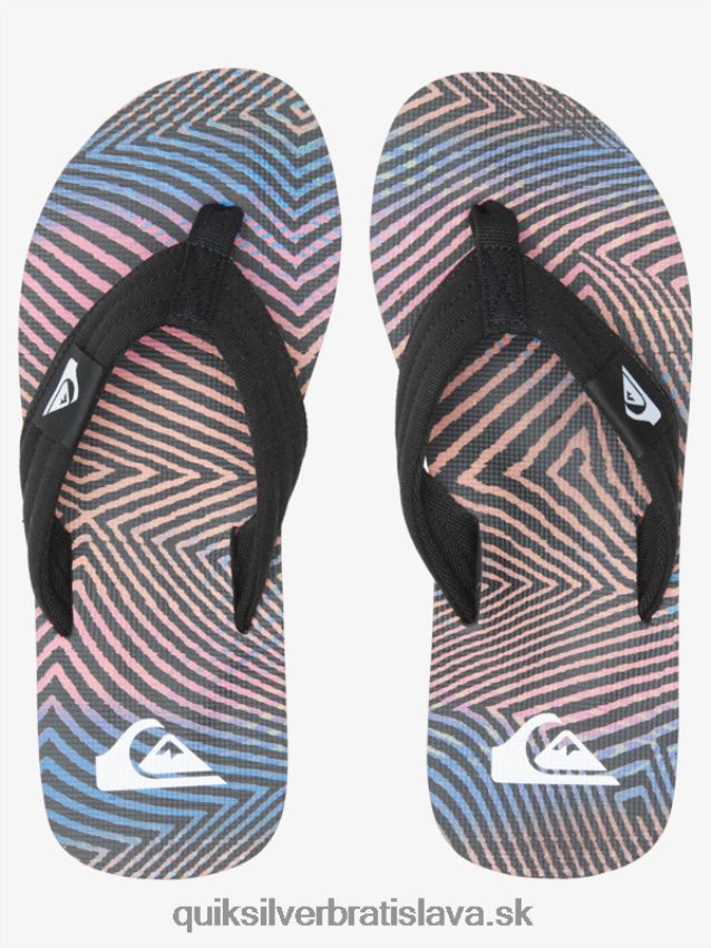 sandále molokai Layback Quiksilver muži B80HXR502 čierna/oranžová/sivá