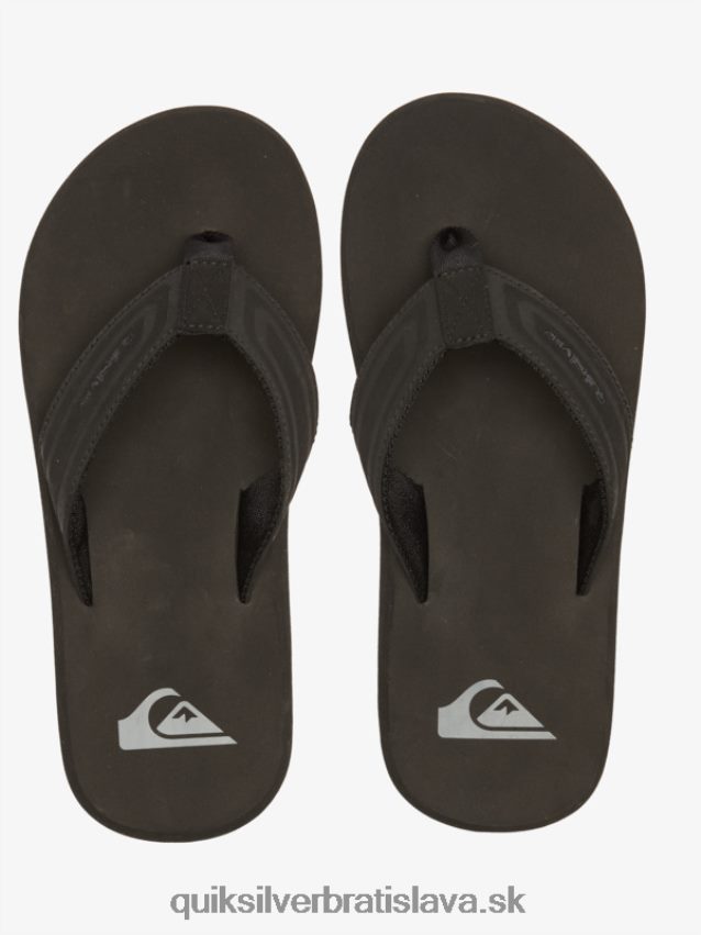 sandále monkey wrench core slide Quiksilver muži B80HXR971 čierna