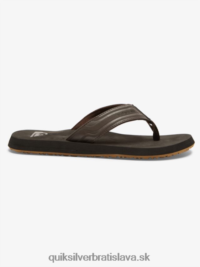 sandále monkey wrench core slide Quiksilver muži B80HXR972 hnedá 1