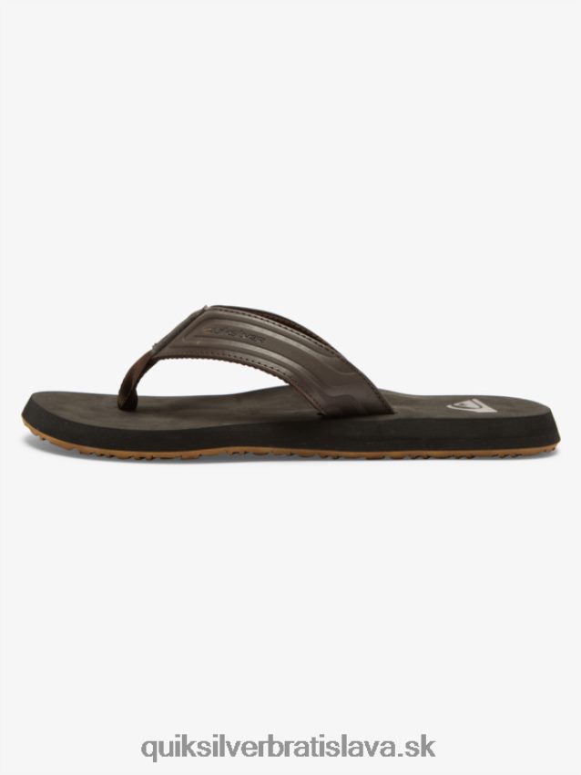sandále monkey wrench core slide Quiksilver muži B80HXR972 hnedá 1