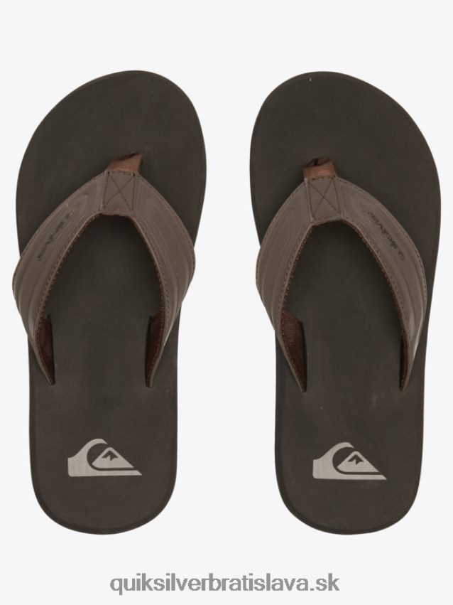 sandále monkey wrench core slide Quiksilver muži B80HXR972 hnedá 1