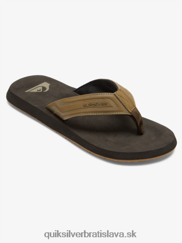 sandále monkey wrench core slide Quiksilver muži B80HXR973 opálenie 1
