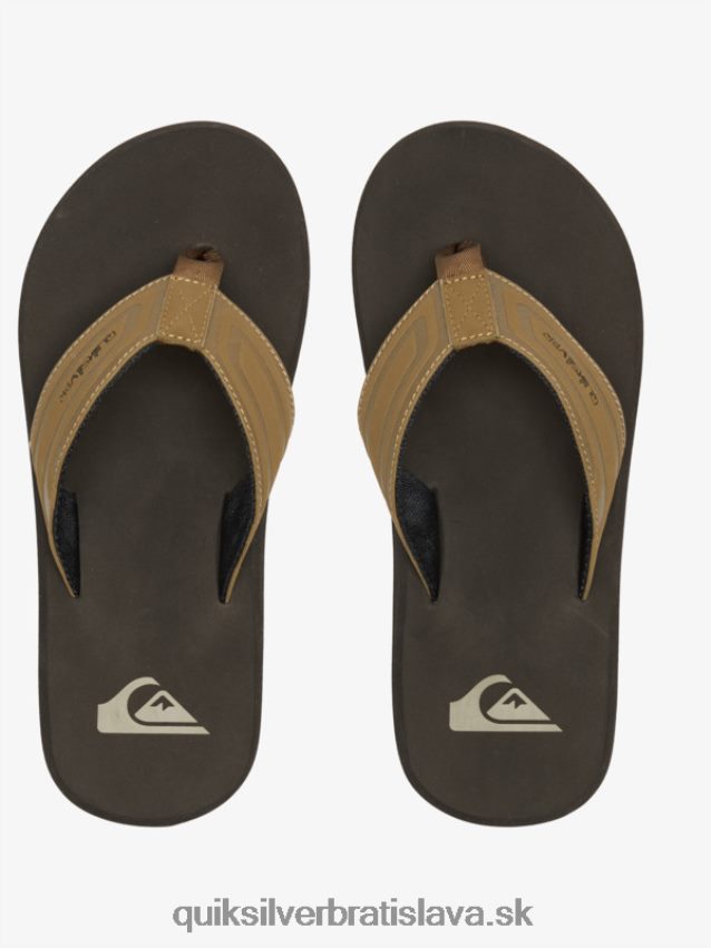 sandále monkey wrench core slide Quiksilver muži B80HXR973 opálenie 1