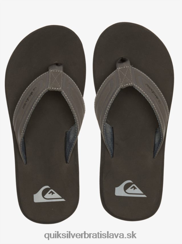 sandále monkey wrench core slide Quiksilver muži B80HXR974 šedá 1