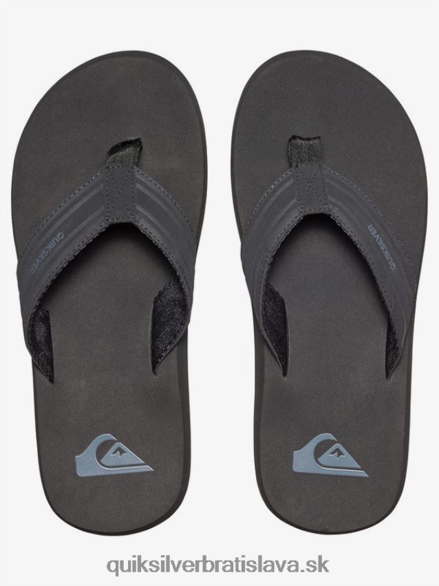 sandále na kľúče opice Quiksilver muži B80HXR1644 čierna/hnedá