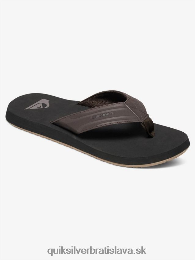 sandále na kľúče opice Quiksilver muži B80HXR1646 hnedá/čierna