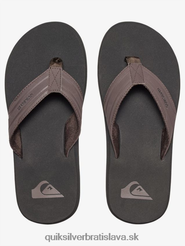 sandále na kľúče opice Quiksilver muži B80HXR1646 hnedá/čierna