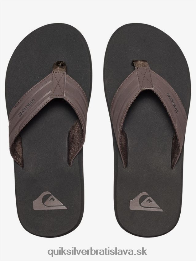 sandále na kľúče opice Quiksilver muži B80HXR1646 hnedá/čierna