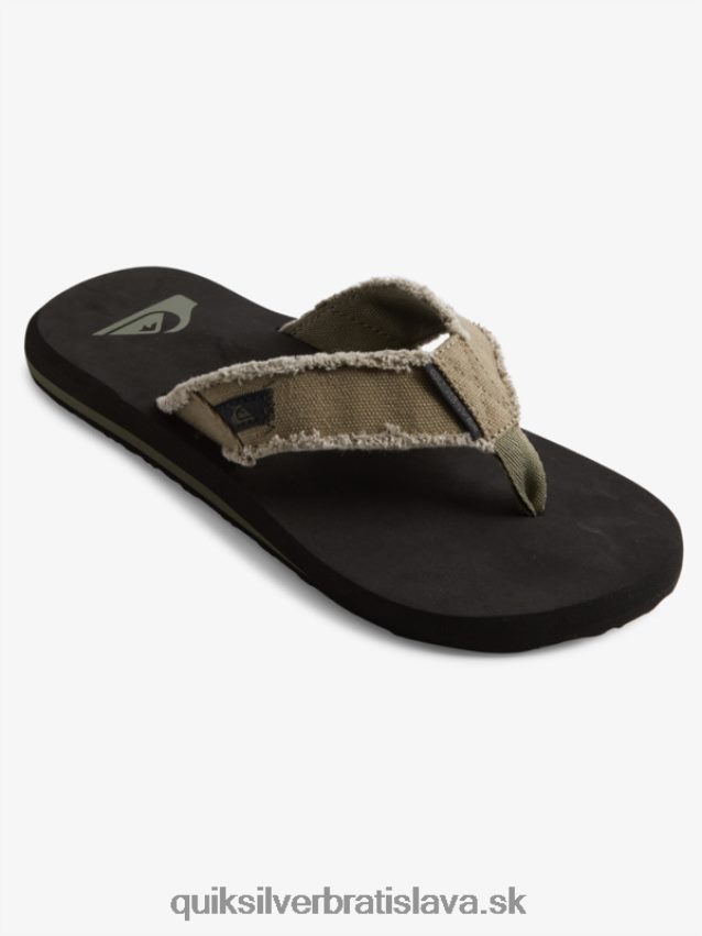 sandále opičia priepasť Quiksilver muži B80HXR1292 zelená/čierna/hnedá